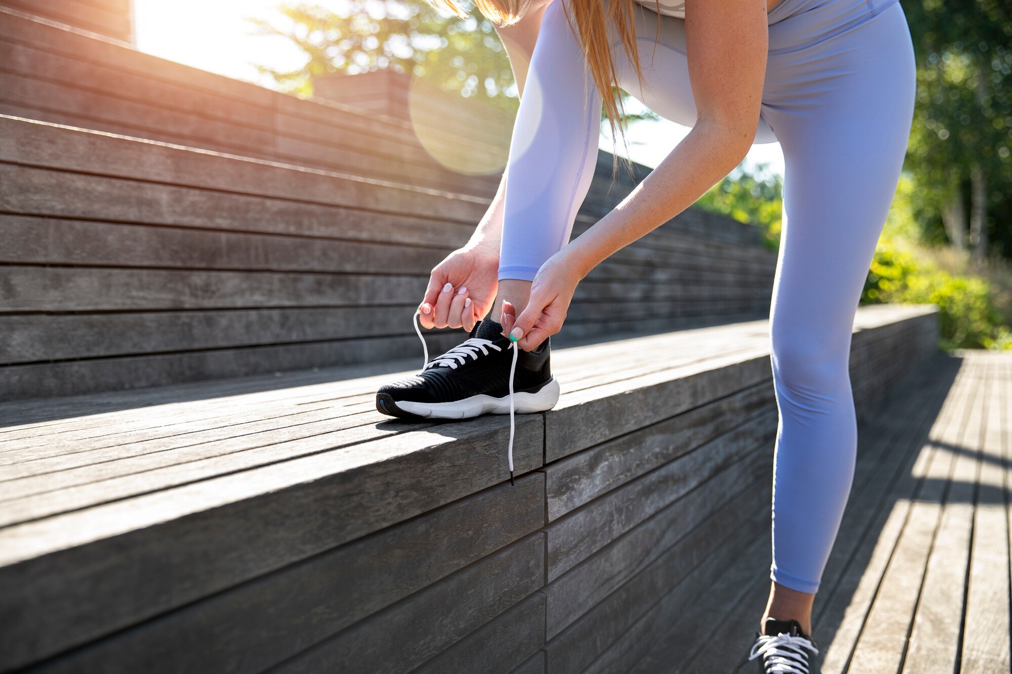 Zapatillas de deporte listas para caminar